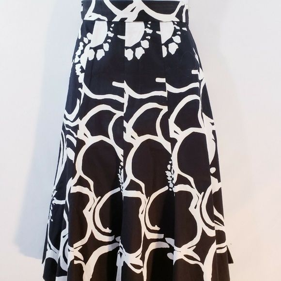 GRACE ELEMENTS Womens‎ Skirt Size 4 Black White Cot - Picture 6 of 8